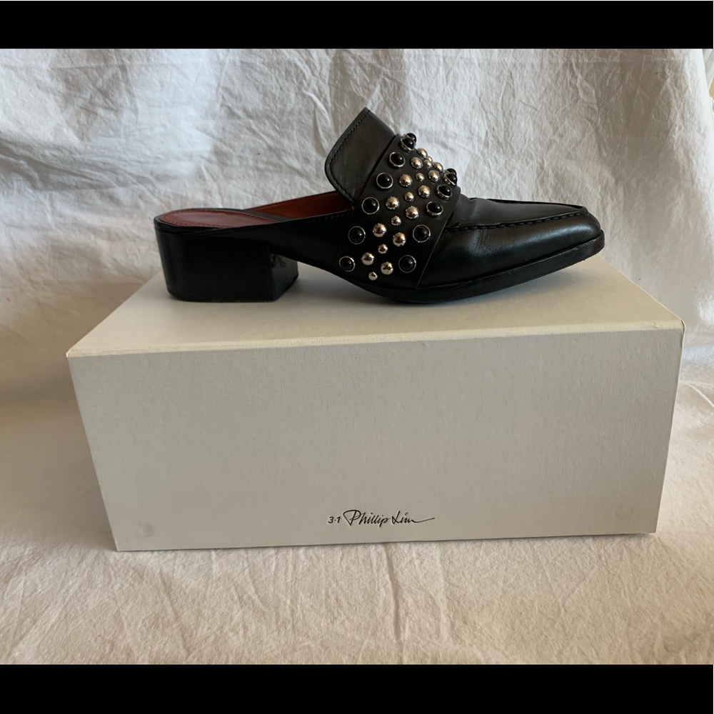 3.1 Phillip Lim Leather Mule Sz 8.5 - Picture 6 of 8